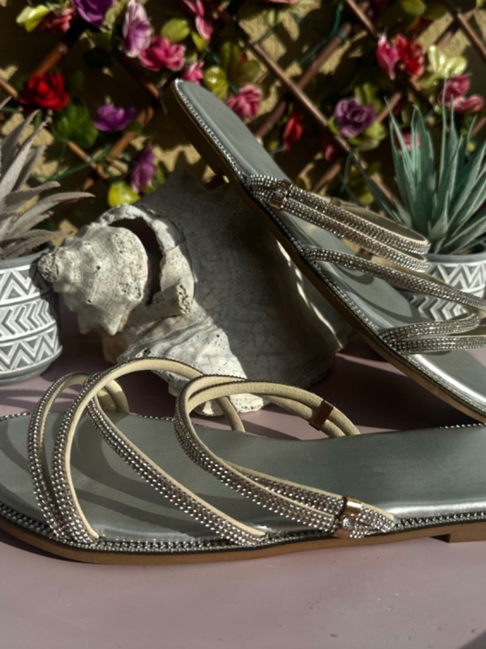 Silver Sandals - Picture 2 of 3
